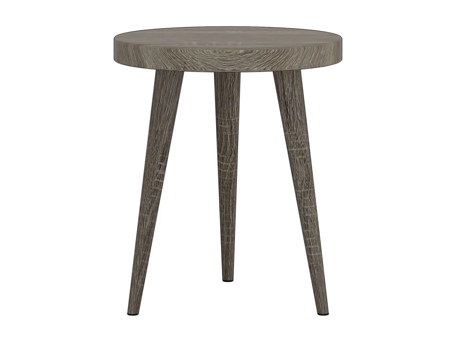 Ensemble de tables d'appoint 3 pcs Gris MDF et fer