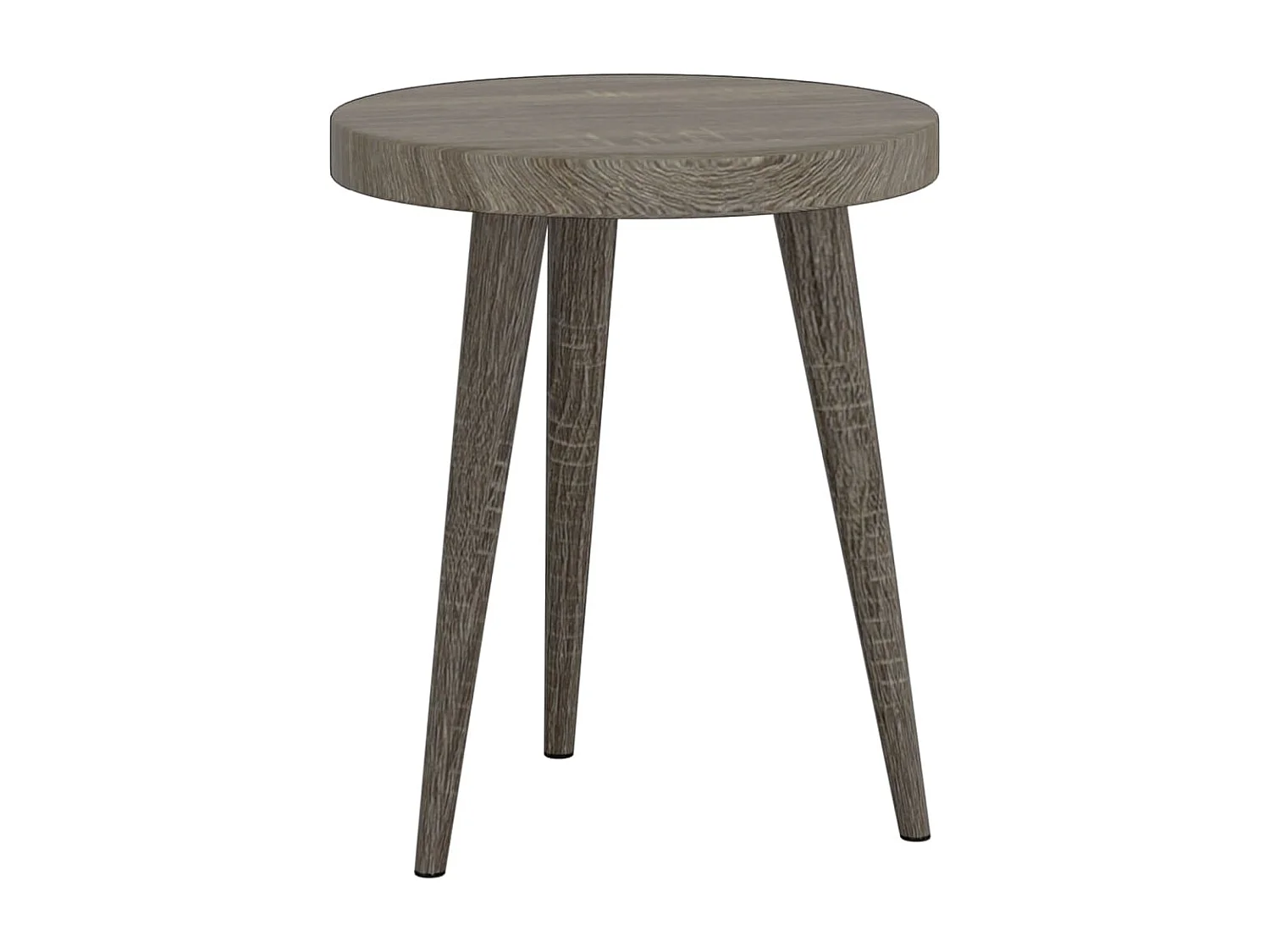 Ensemble de tables d'appoint 3 pcs Gris MDF et fer