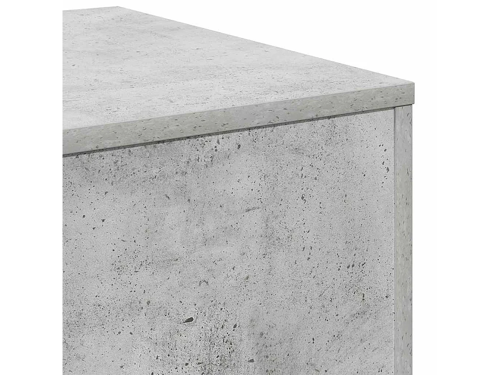 Tables d'appoint 3 pcs Gris béton Bois d’ingénierie