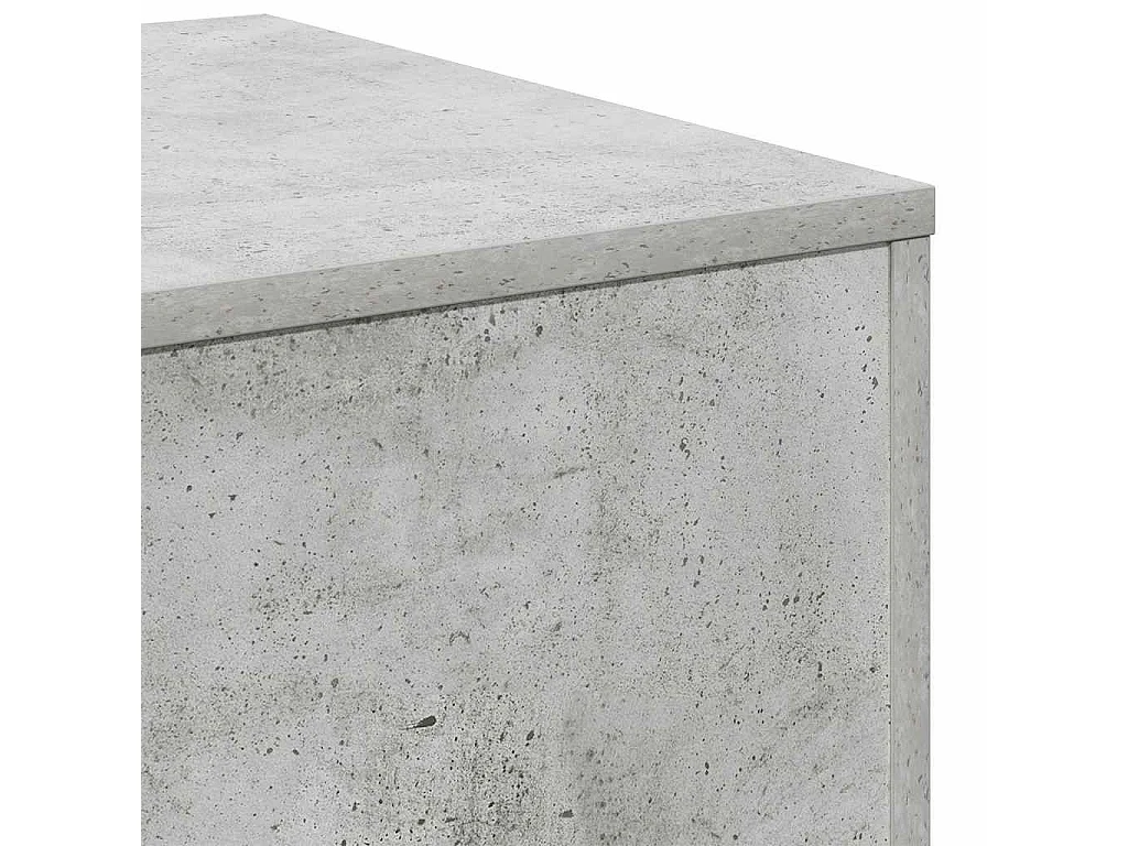 Tables d'appoint 3 pcs Gris béton Bois d’ingénierie