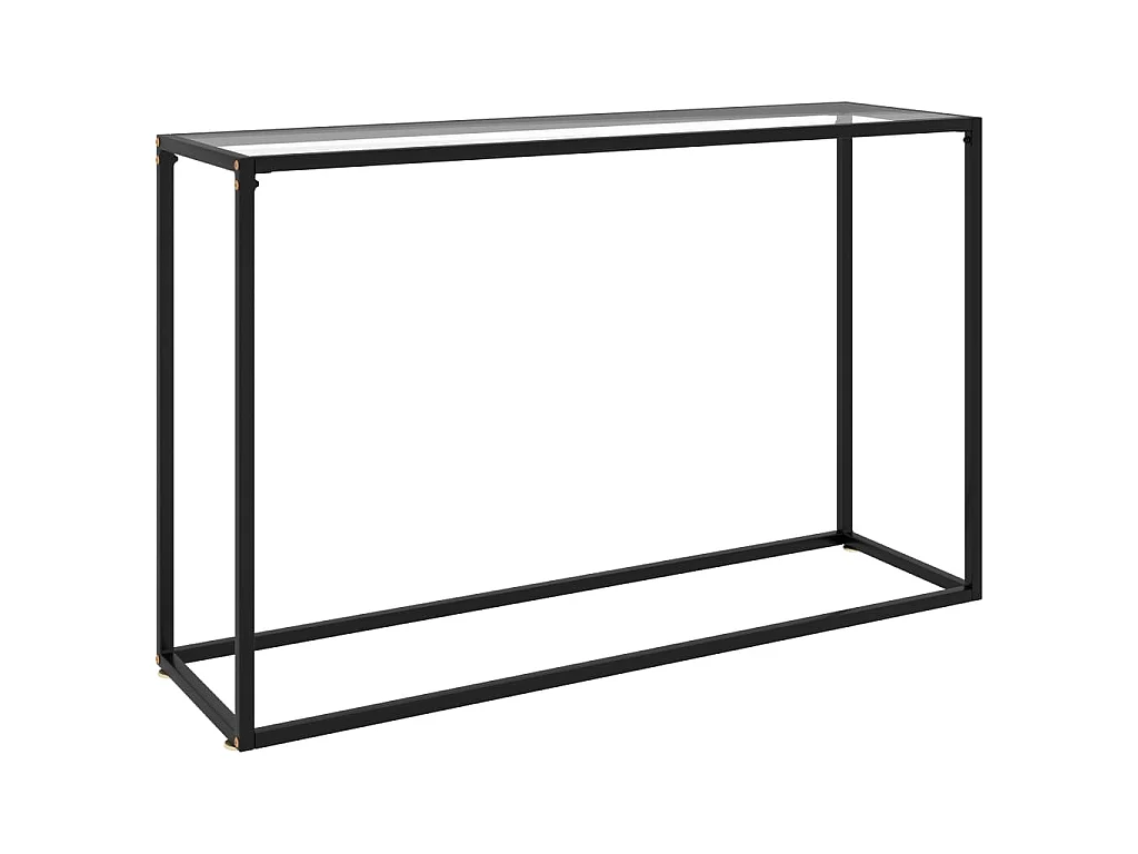 Table console Transparent 120x35x75 cm Verre trempé