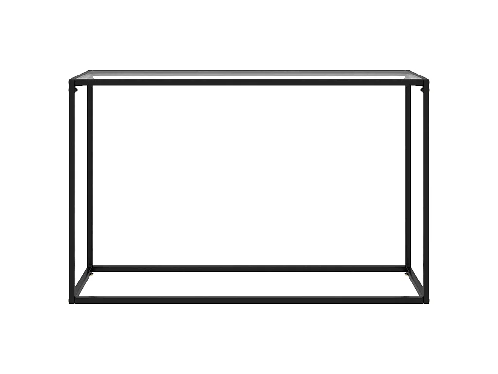 Table console Transparent 120x35x75 cm Verre trempé