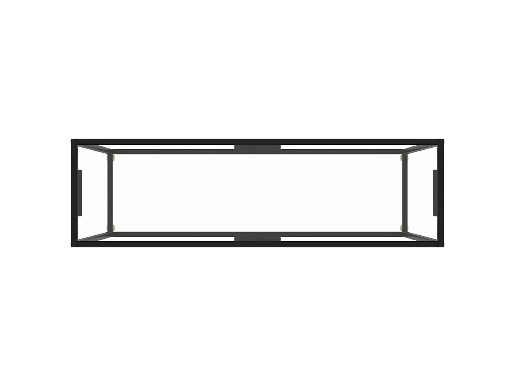 Table console Transparent 120x35x75 cm Verre trempé