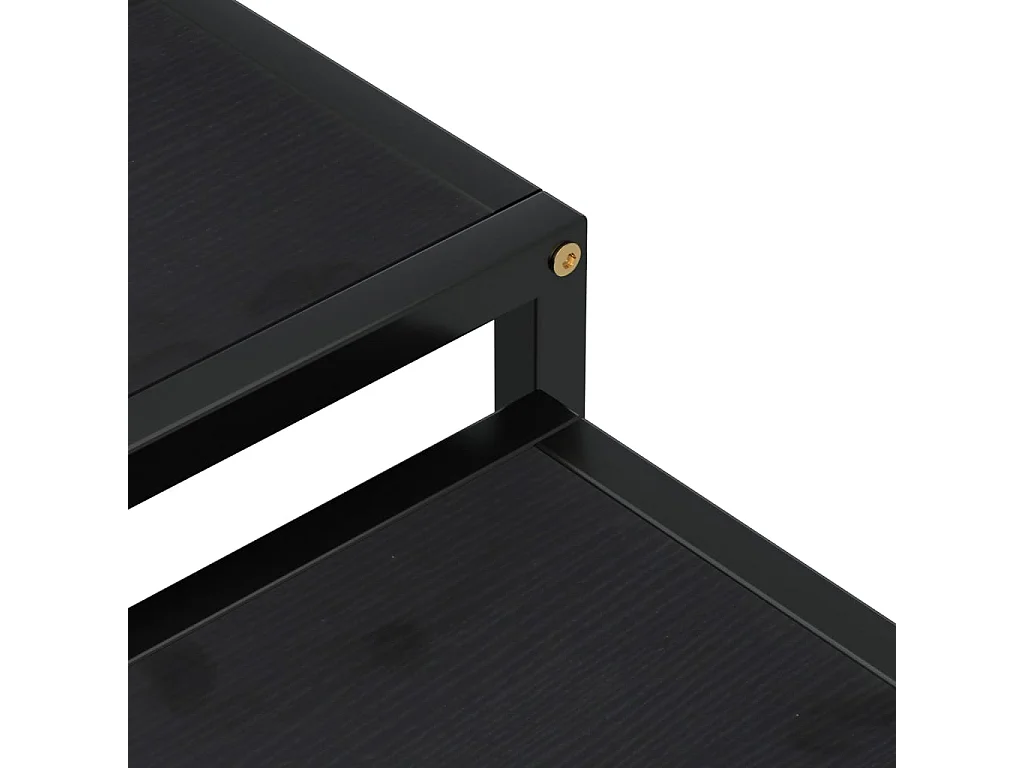 Beistelltische 2 Stk. MDF Schwarz