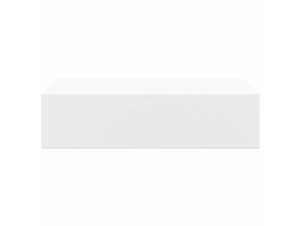 Étagères à tiroirs murales 2 pcs Blanc 40x23,5x10 cm MDF