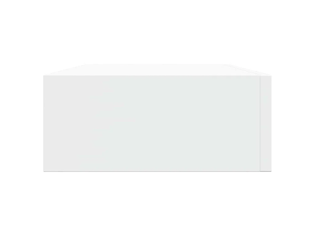 Étagères à tiroirs murales 2 pcs Blanc 40x23,5x10 cm MDF