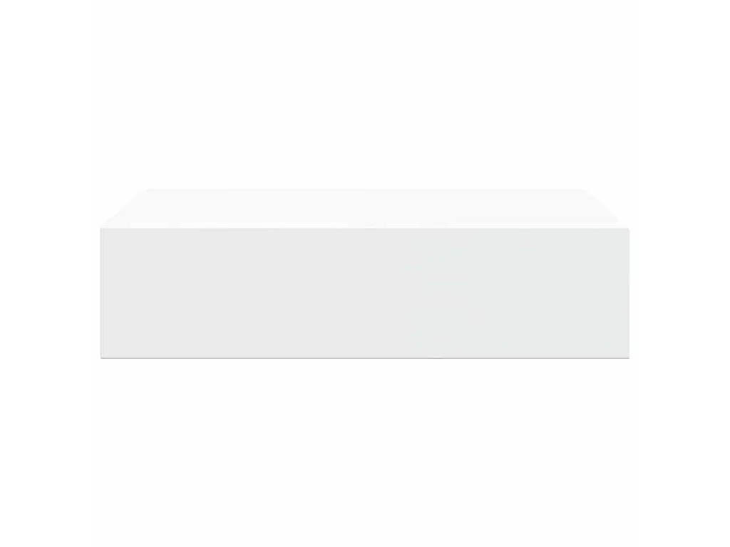 Étagères à tiroirs murales 2 pcs Blanc 40x23,5x10 cm MDF
