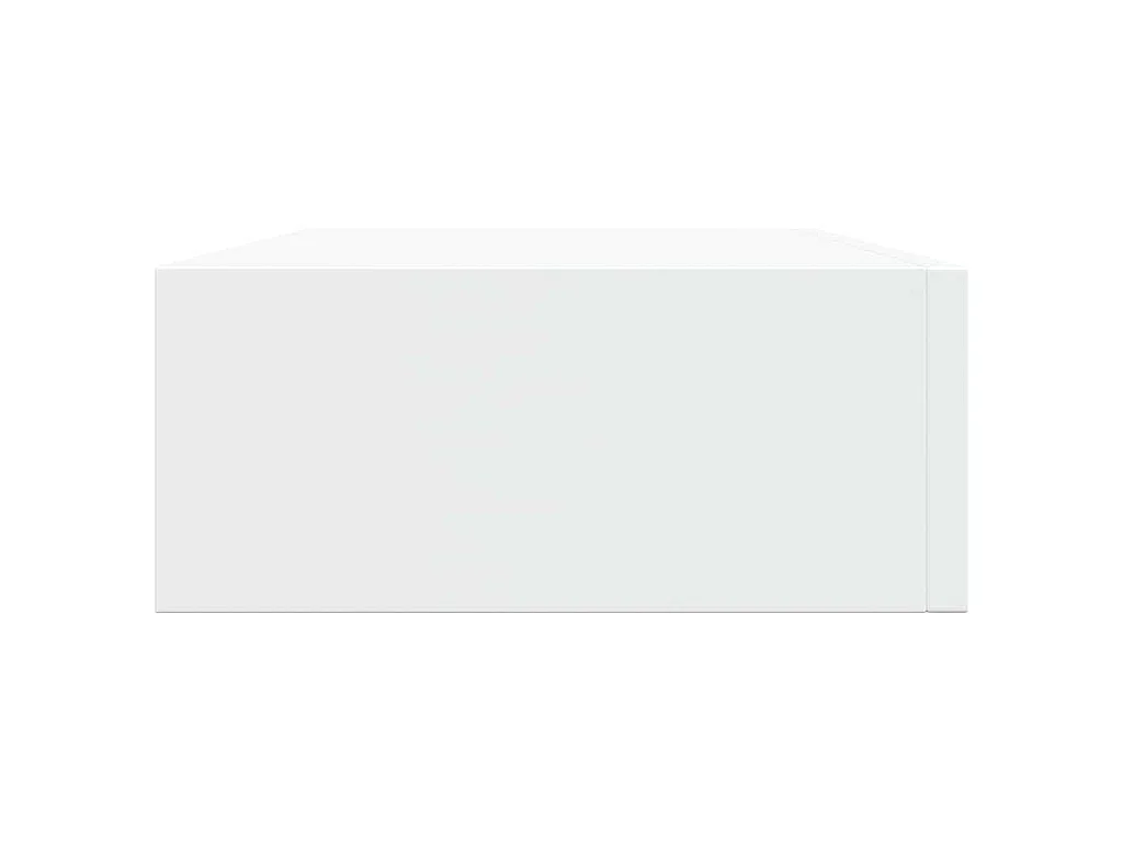 Étagères à tiroirs murales 2 pcs Blanc 40x23,5x10 cm MDF