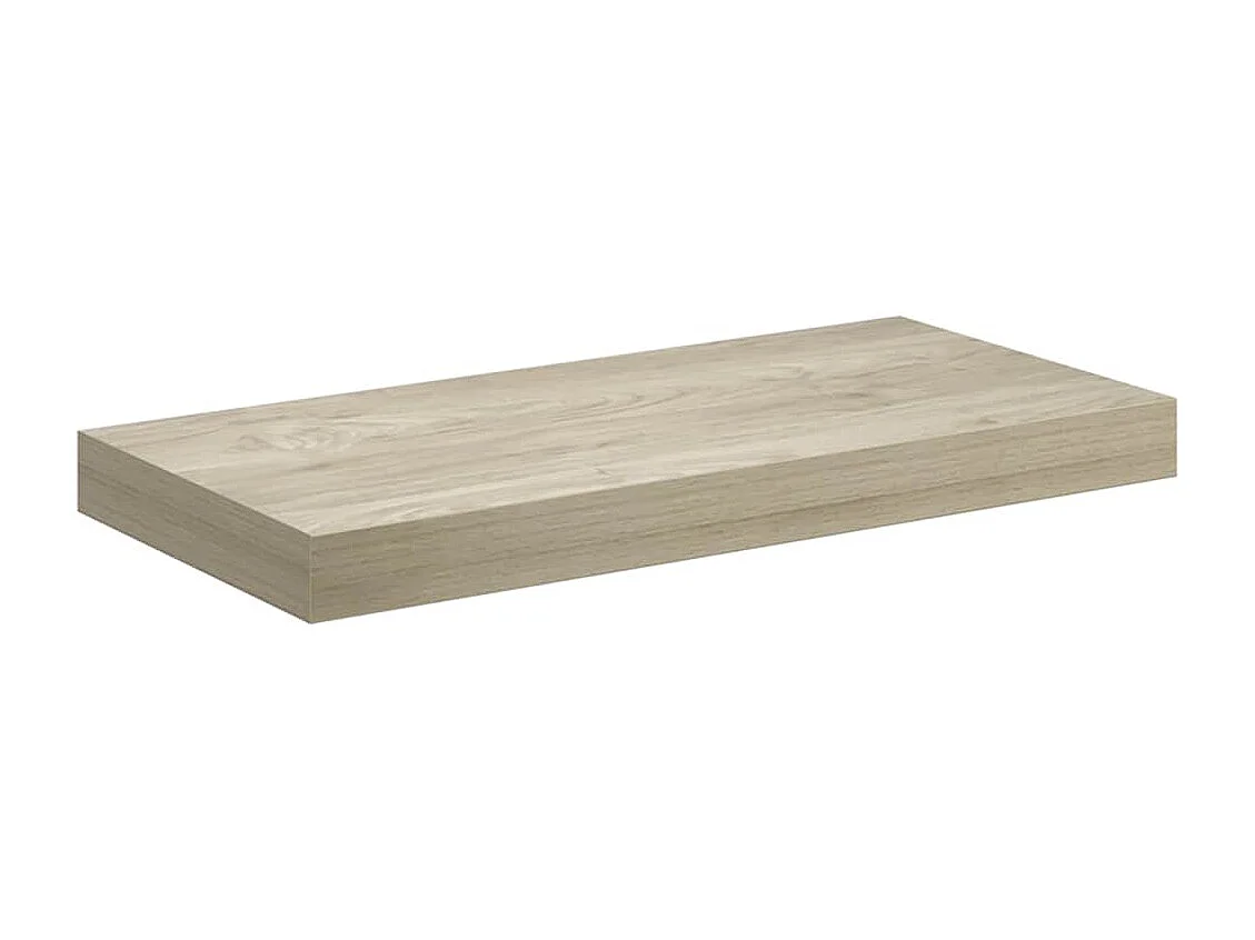 Étagère murale flottante chêne 50x23x3,8 cm MDF