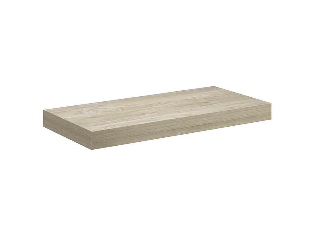 Étagère murale flottante chêne 50x23x3,8 cm MDF