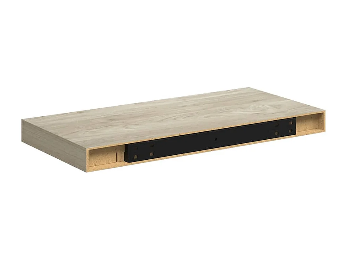 Étagère murale flottante chêne 50x23x3,8 cm MDF