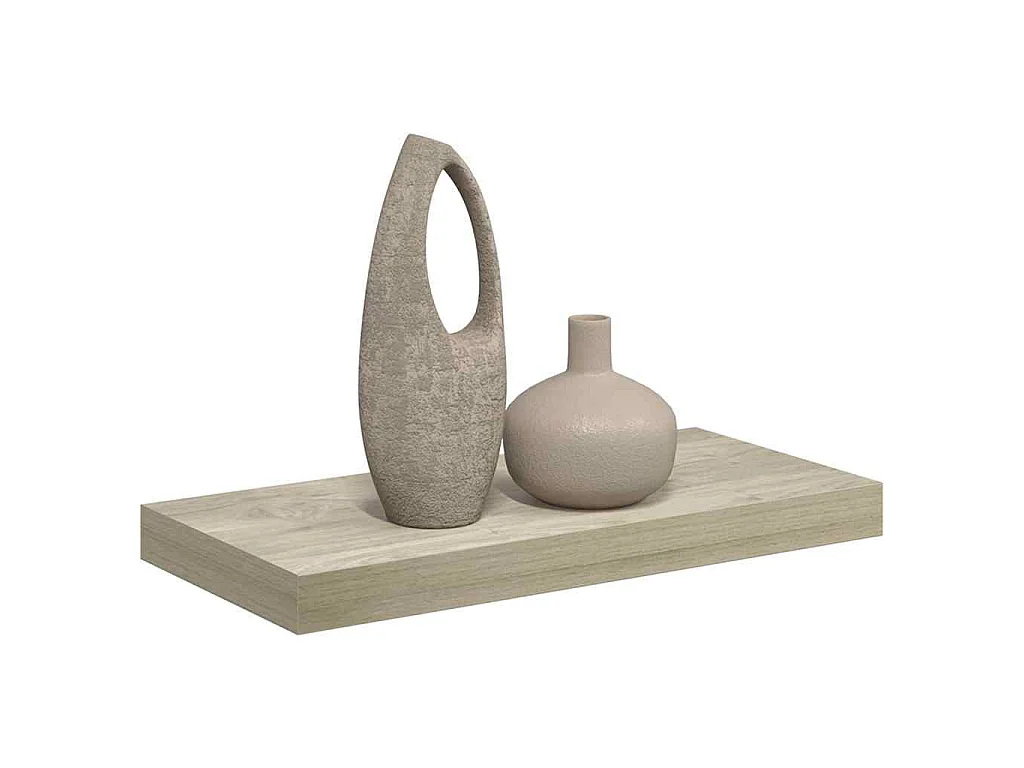 Étagère murale flottante chêne 50x23,5x3,8 cm MDF