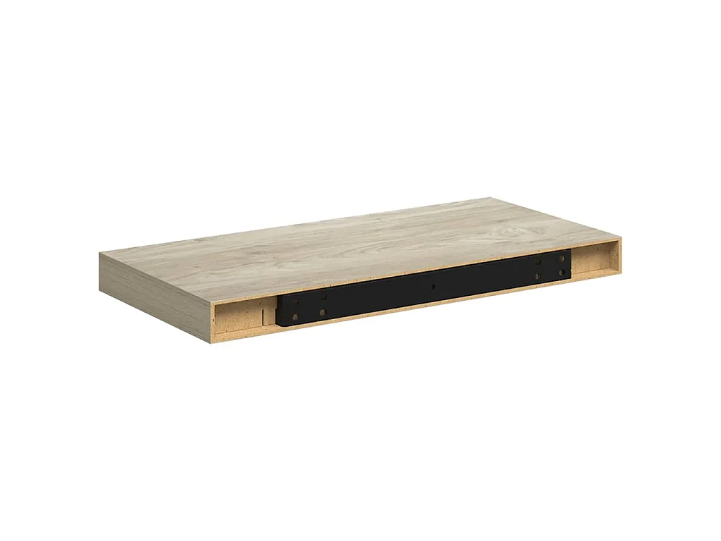 Étagère murale flottante chêne 50x23,5x3,8 cm MDF