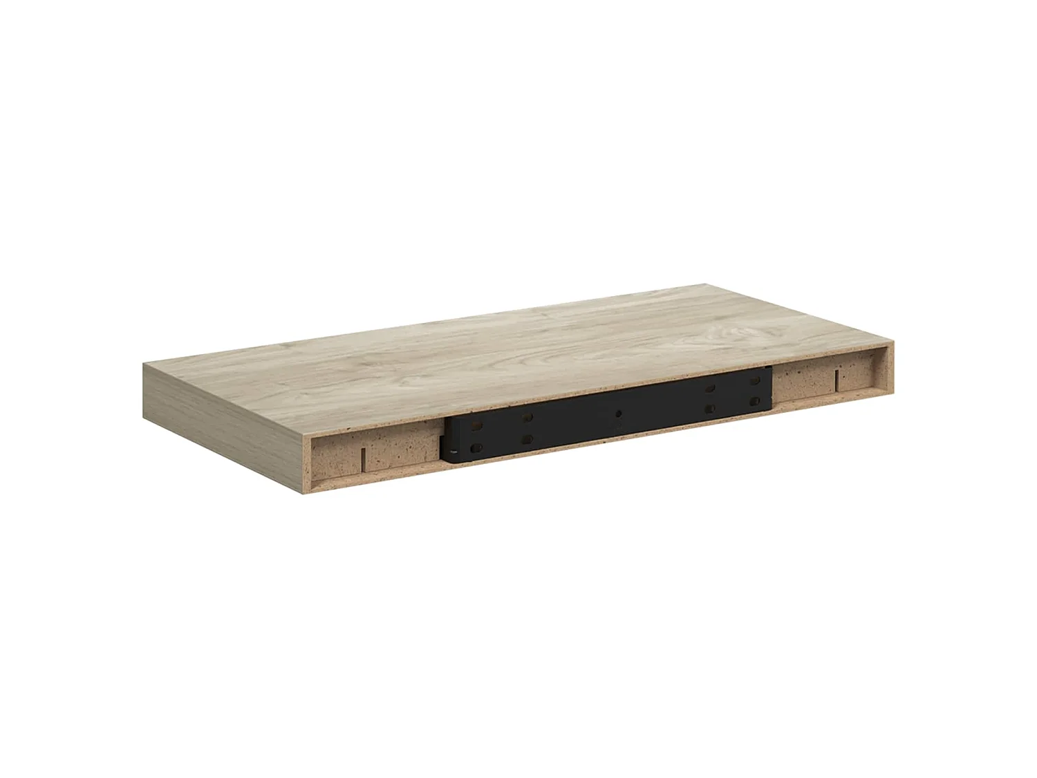 Étagère murale flottante chêne 50x23,5x3,8 cm MDF
