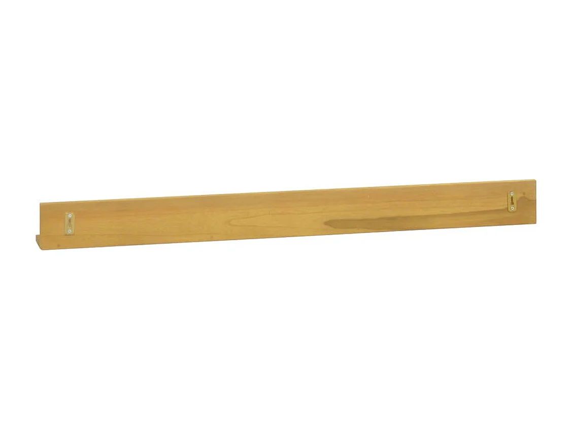 Étagères murales 2 pcs 110x10x10 cm Bois de teck massif