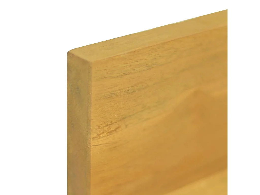 Estantes de pared 2 unidades madera maciza de teca 110x10x10 cm