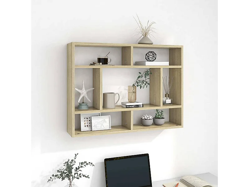 Wandregal Sonoma-Eiche 75x16x55 cm Holzwerkstoff