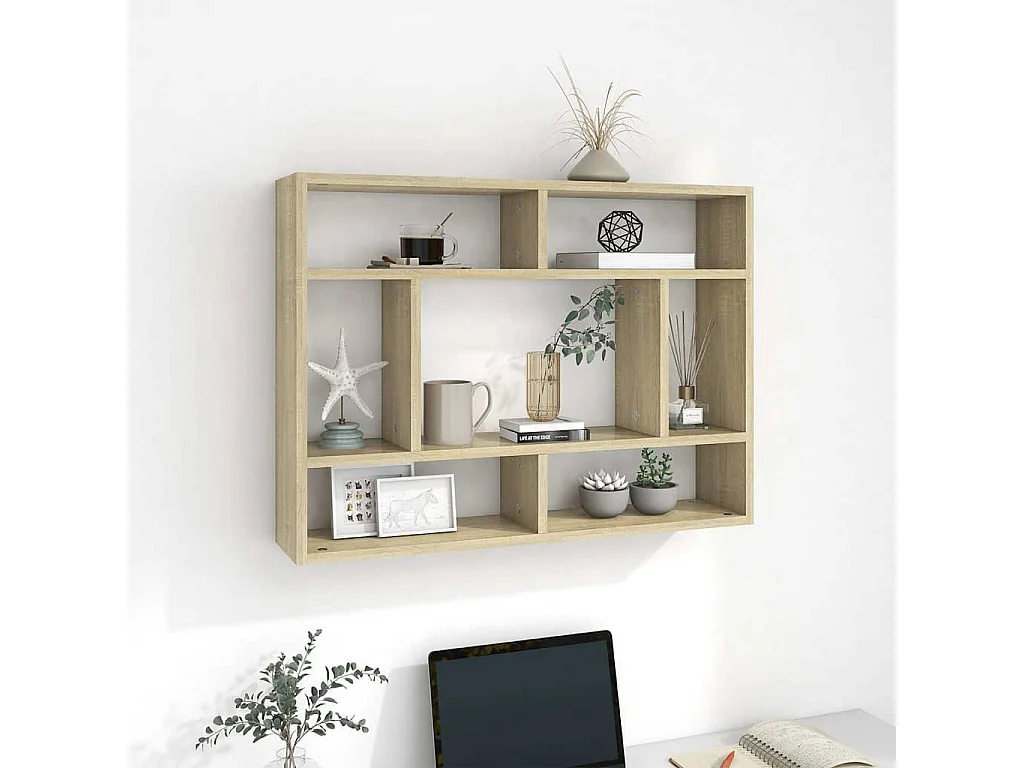 Wandregal Sonoma-Eiche 75x16x55 cm Holzwerkstoff