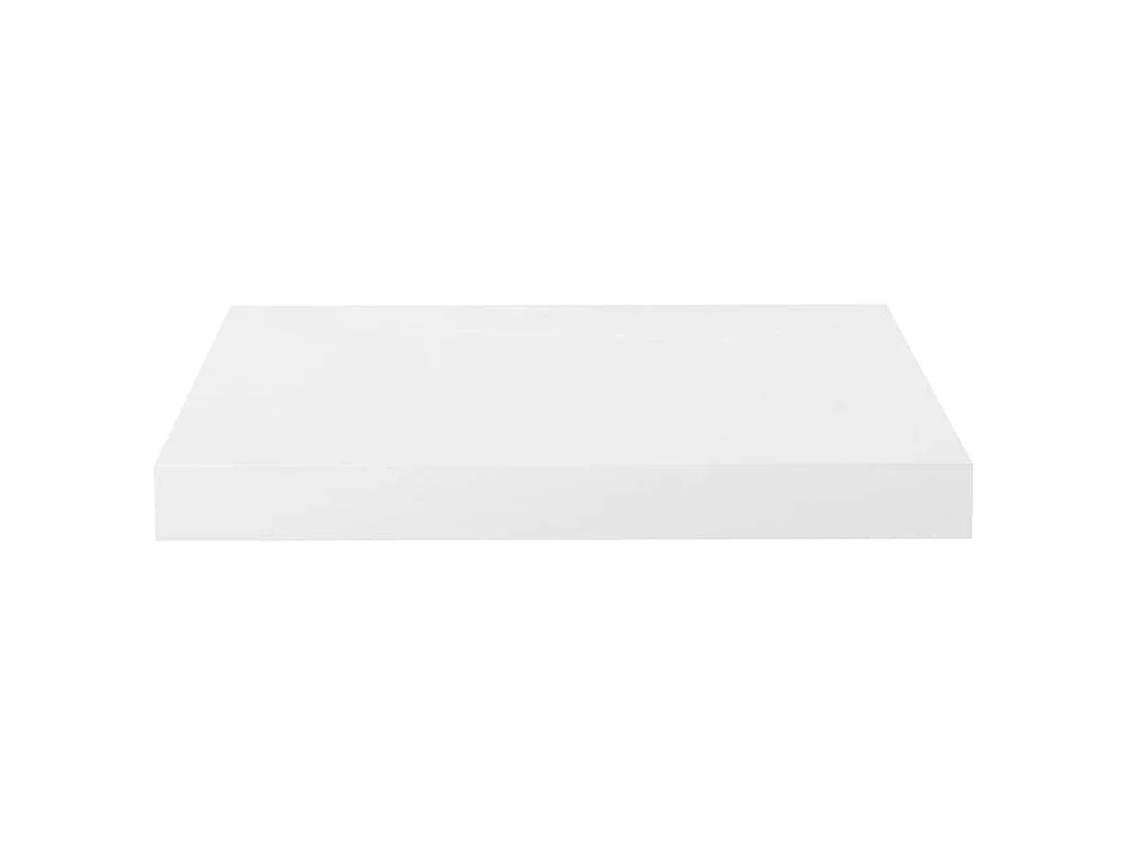 Scaffali a Parete 4 pz Bianco Lucido 40x23,5x3,8 cm in MDF
