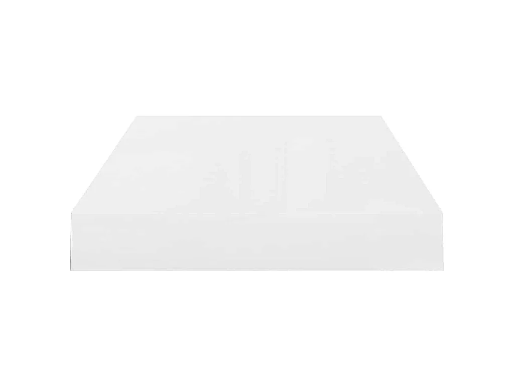 Scaffali a Parete 4 pz Bianco Lucido 40x23,5x3,8 cm in MDF