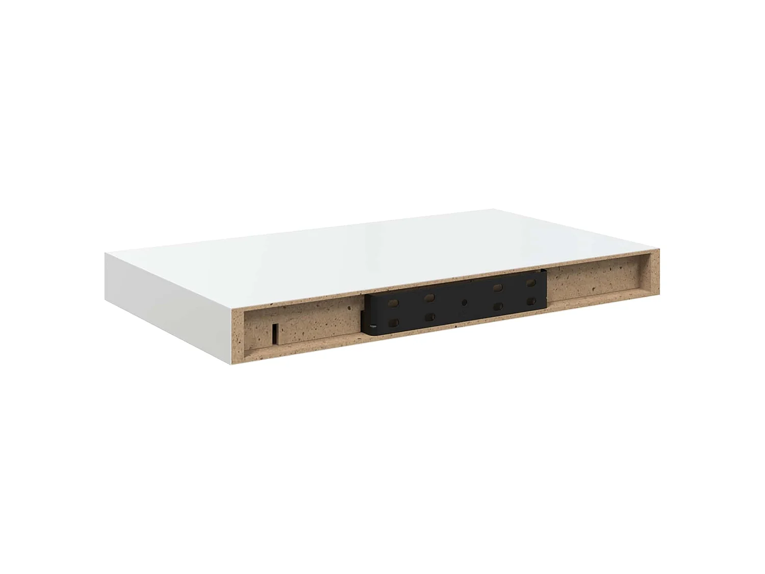 Scaffali a Parete 4 pz Bianco Lucido 40x23,5x3,8 cm in MDF