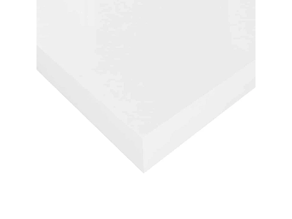 Scaffali a Parete 4 pz Bianco Lucido 40x23,5x3,8 cm in MDF