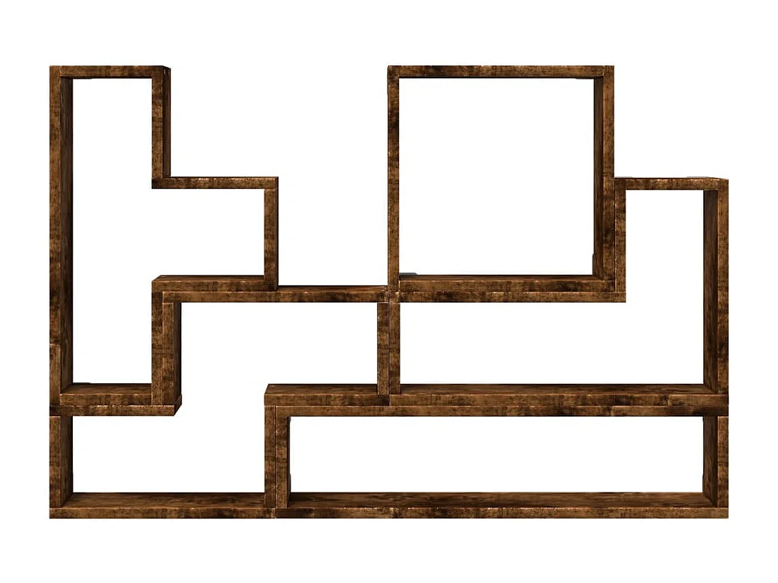 Prateleira parede 96x12x64 cm derivados madeira carvalho fumado