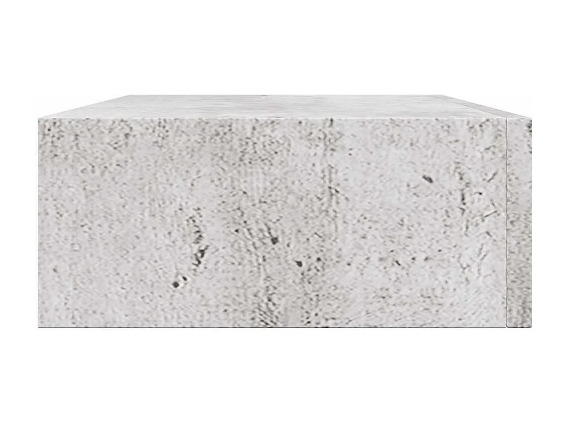 Prateleira de parede com gaveta MDF 40x23,5x10 cm cinza cimento