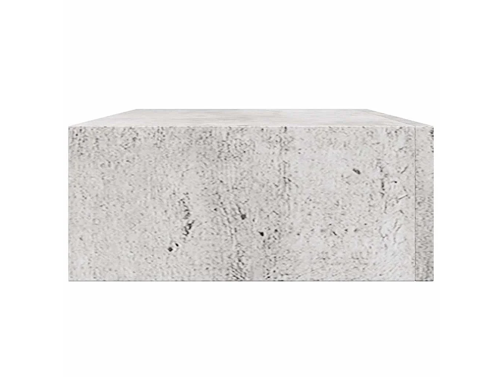 Wandregal mit Schublade Betongrau 40x23,5x10 cm MDF