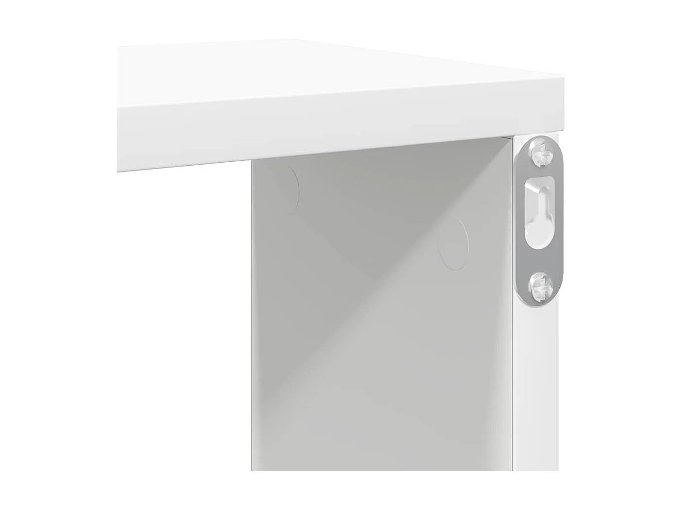 Étagères cube murales 4 pcs Blanc 100x15x30cm bois d'ingénierie