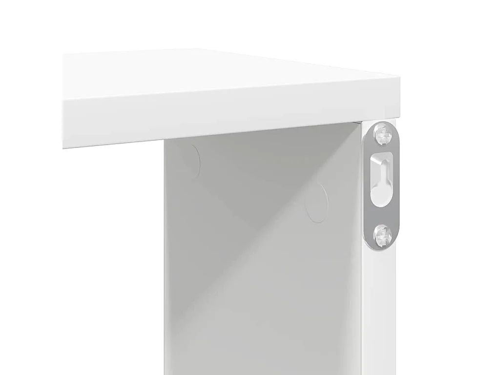 Étagères cube murales 4 pcs Blanc 100x15x30cm bois d'ingénierie