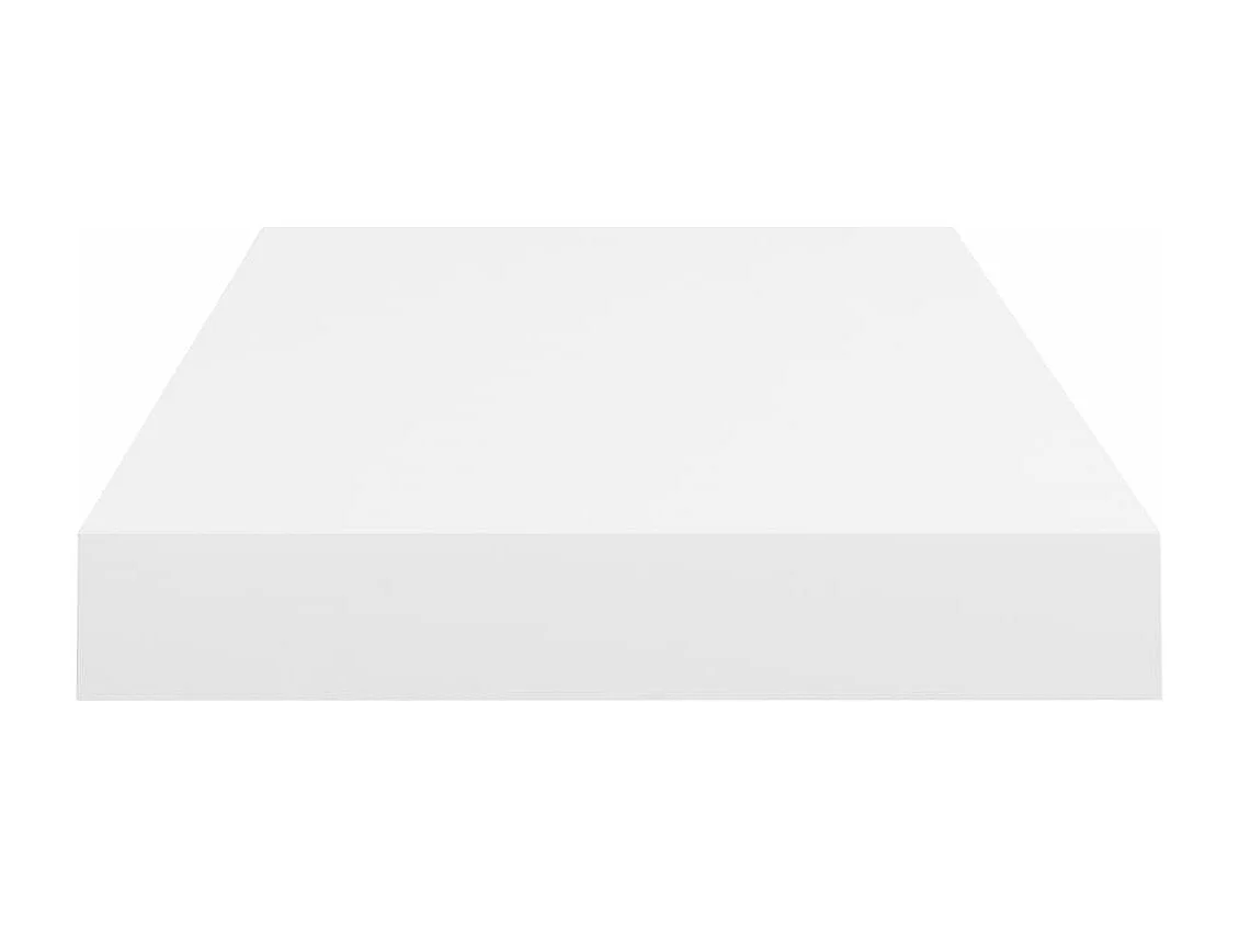 Prateleiras de parede suspensas 2 pcs 50x23x3,8cm MDF branco
