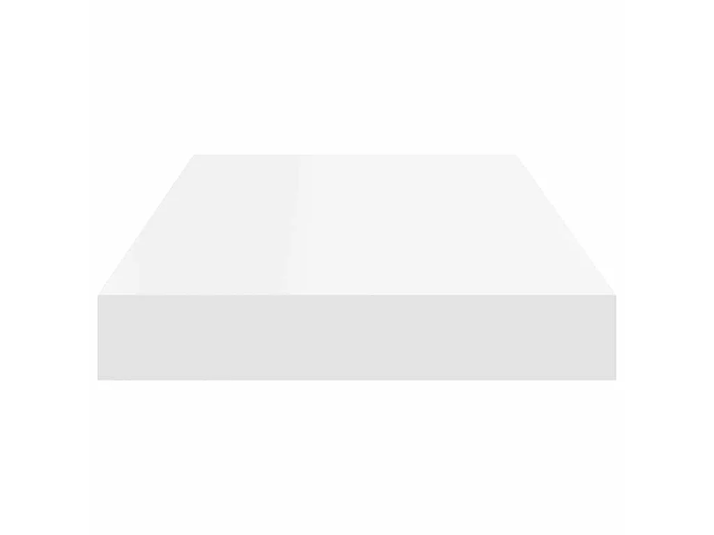 Schweberegale 2 Stk. Weiß 50x23x3,8 cm MDF