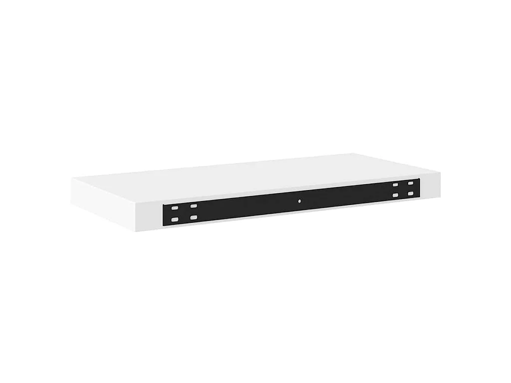 Schweberegale 2 Stk. Weiß 50x23x3,8 cm MDF