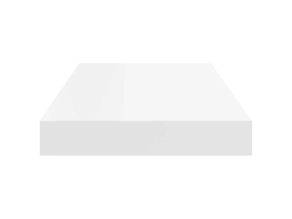 Scaffali a Parete 2 pz Bianchi 50x23,5x3,8 cm in MDF