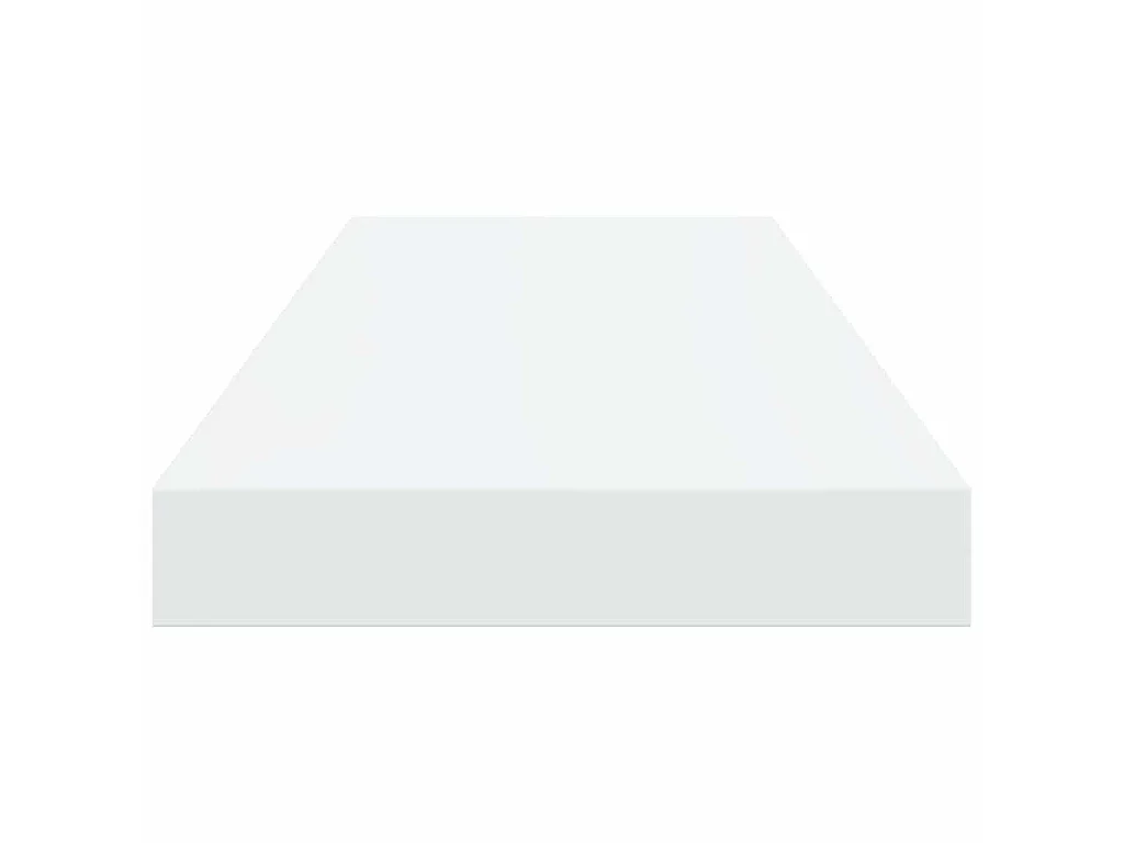 Étagère murale flottante 2 pcs Blanc brillant 60x23,5x3,8cm MDF