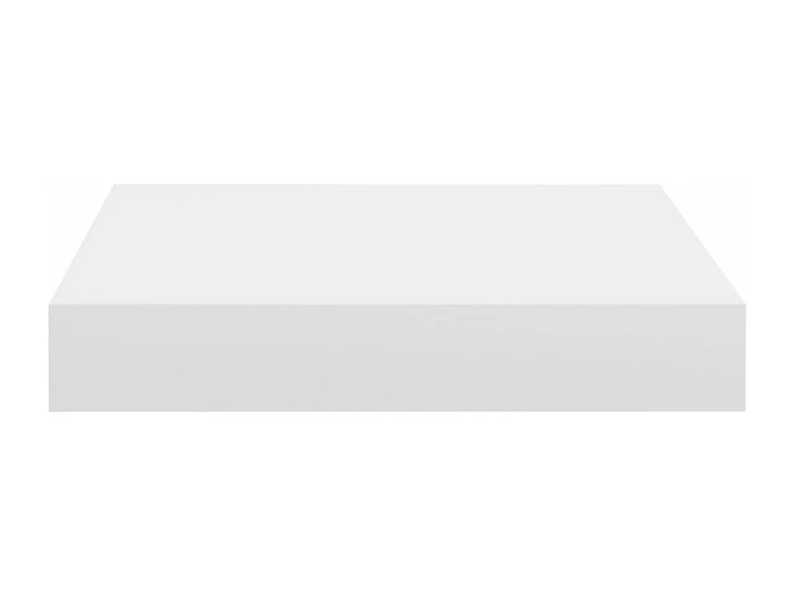 Étagère flottante murale blanc 23x23,5x3,8 cm MDF