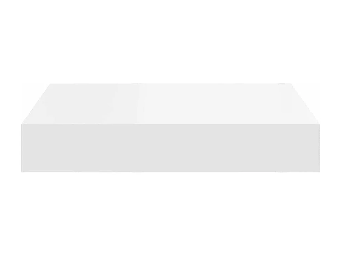 Étagère flottante murale blanc 23x23,5x3,8 cm MDF