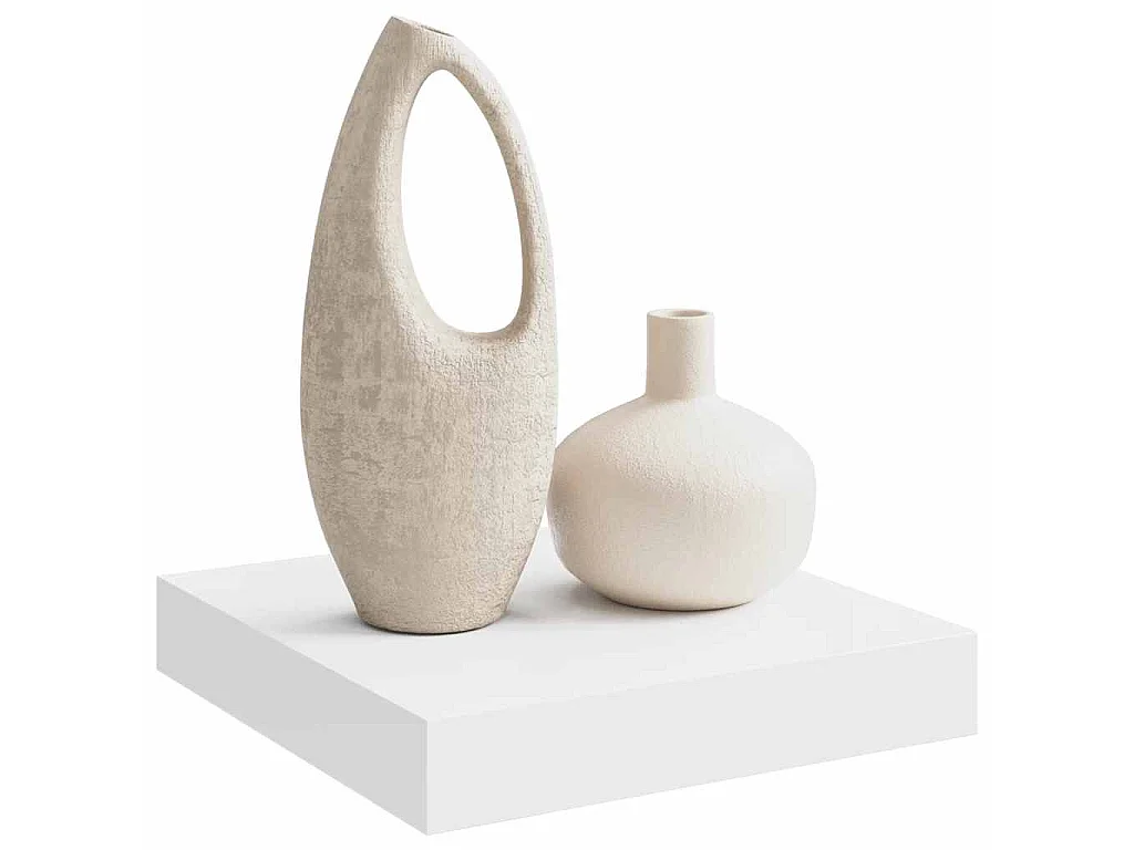 Étagère flottante murale blanc 23x23,5x3,8 cm MDF