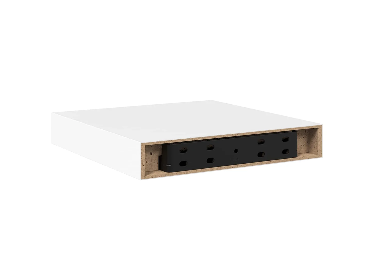 Étagère flottante murale blanc 23x23,5x3,8 cm MDF