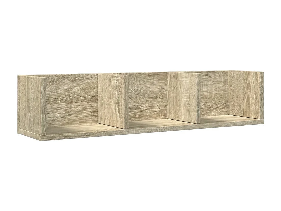 Mobili Parete 2 pz Rovere Sonoma 75x18x16,5cm Legno Multistrato