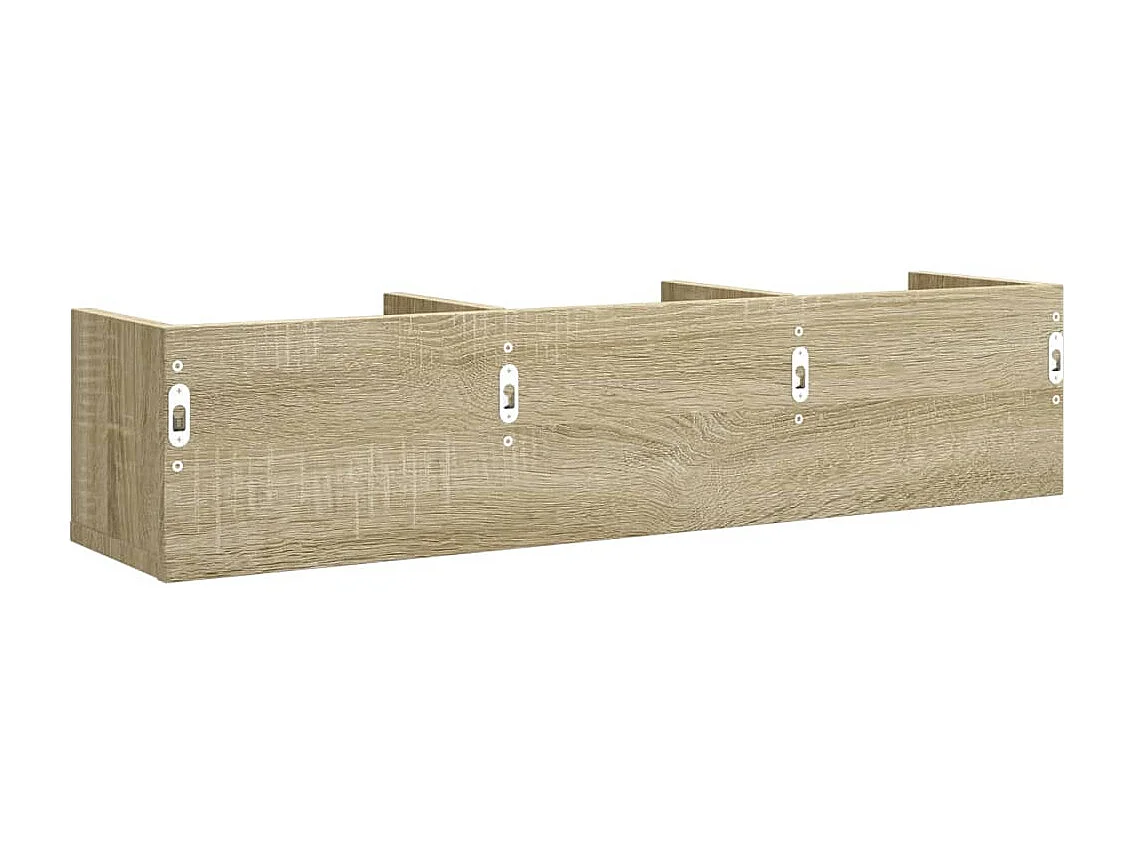 Mobili Parete 2 pz Rovere Sonoma 75x18x16,5cm Legno Multistrato