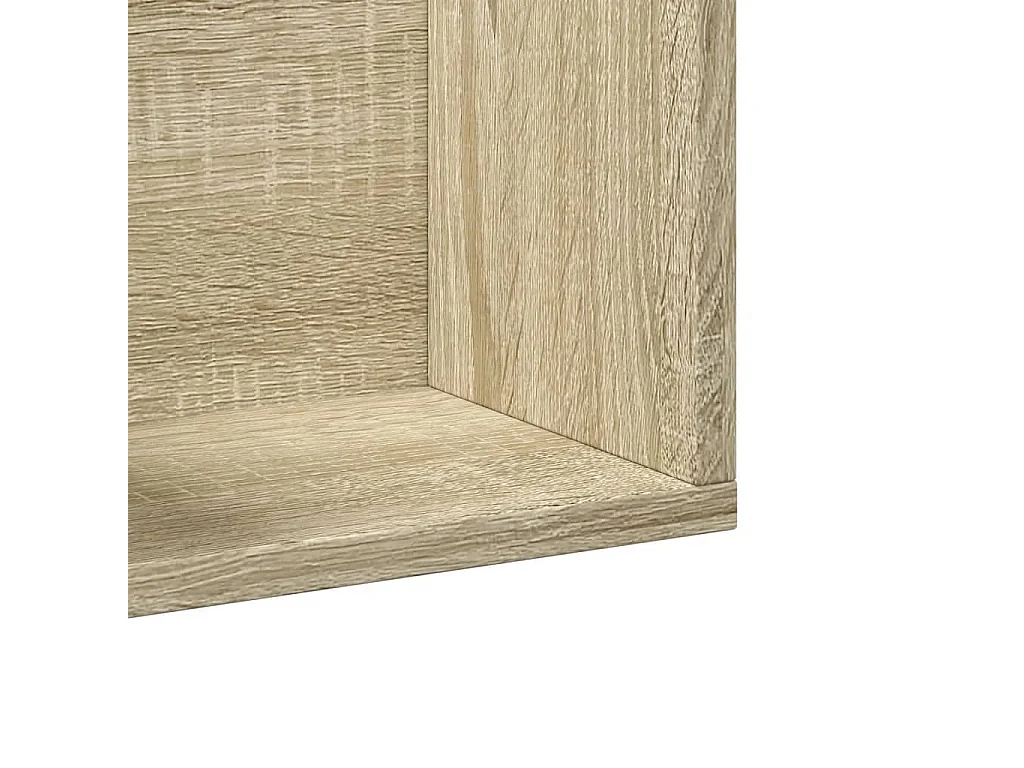 Mobili Parete 2 pz Rovere Sonoma 75x18x16,5cm Legno Multistrato
