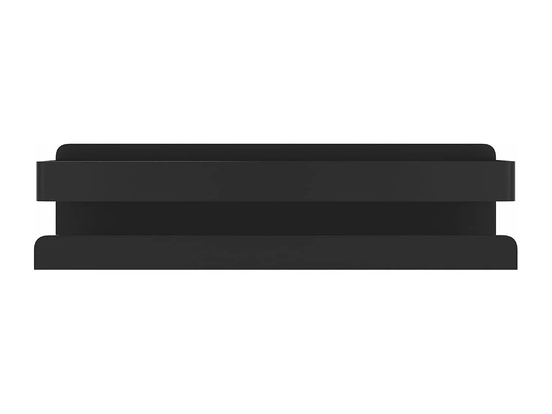 Prateleira de chuveiro aço inoxidável 304 escovado preto-mate