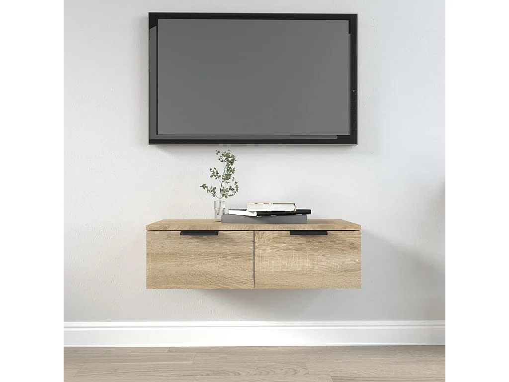 Wandschrank Sonoma-Eiche 68x30x20 cm Holzwerkstoff
