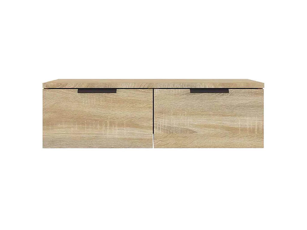 Wandkast 68x30x20 cm bewerkt hout sonoma eikenkleurig