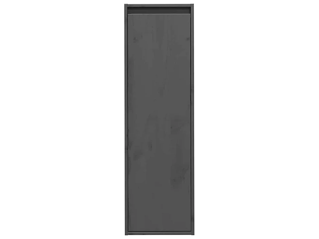 Armoires murales 2 pcs Gris 30x30x100 cm Bois de pin massif
