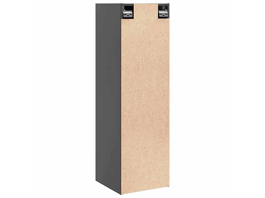 Armoires murales 2 pcs Gris 30x30x100 cm Bois de pin massif