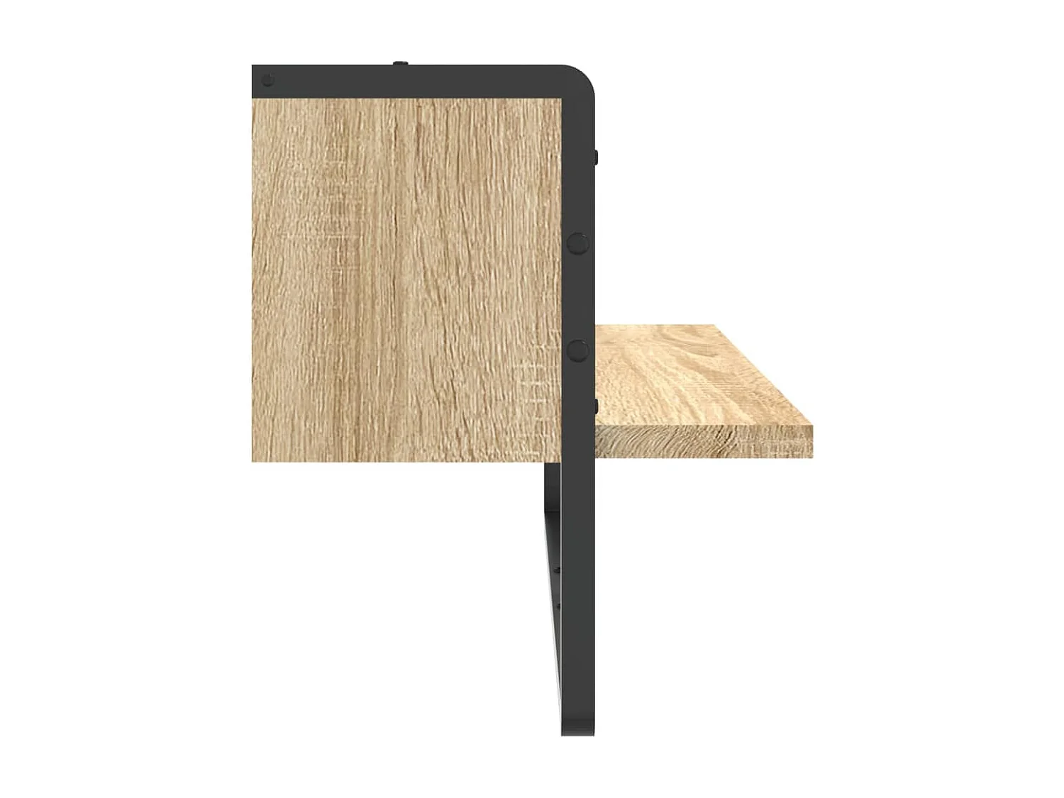 Étagère murale avec barre chêne sonoma 65x25x30 cm