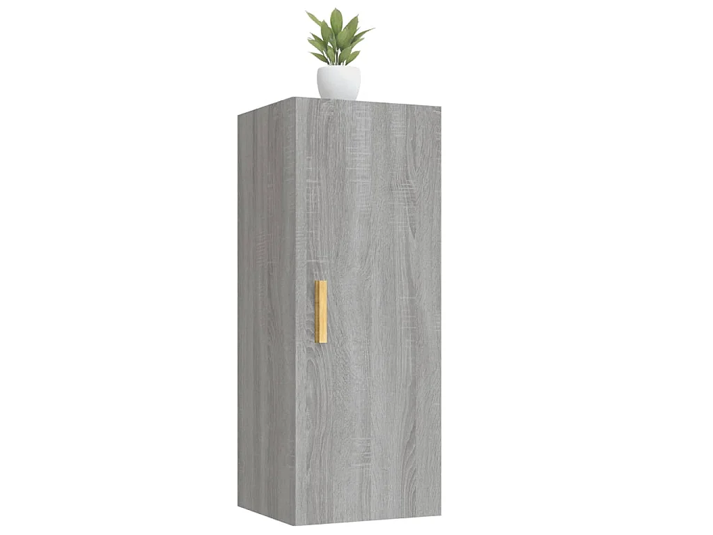 Armoire murale Sonoma gris 34,5x34x90 cm Bois d'ingénierie